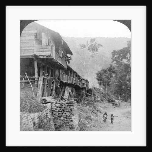 Native village, Teesta Bridge near Darjeeling, India by Underwood & Underwood