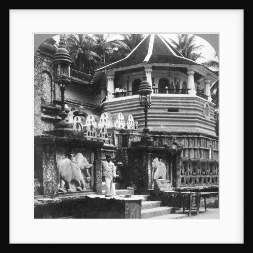 Dalada Maligawa, Palace of Buddha's Tooth, Kandy, Sri Lanka by Underwood & Underwood