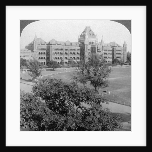 High Court and north end of Rotten Row, Bombay, India by Underwood & Underwood