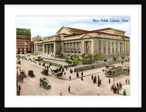 The New Public Library, New York, USA by Anonymous