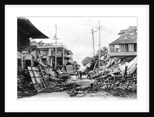 Earthquake damage, King Street and Harbour Street, Kingston, Jamaica by Anonymous