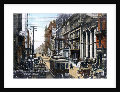 Looking west along King Street, Toronto, Canada by Anonymous