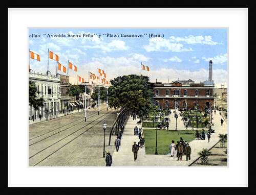 Avenida Saenz Pena and Plaza Casanave, Callao, Peru by Anonymous