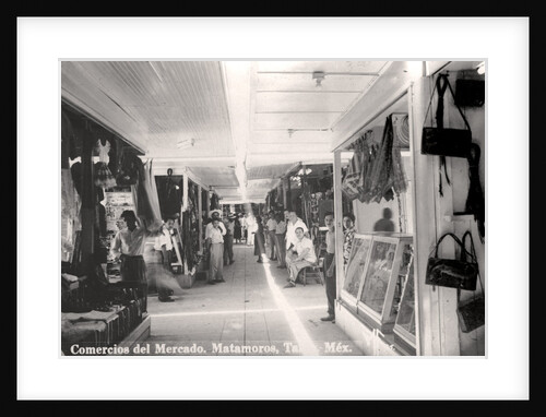A market in Matamoros, Mexico by Anonymous