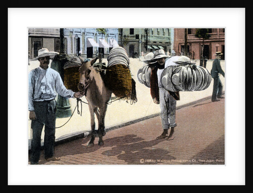 Hat vendors, San Juan, South America by Waldrop