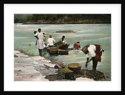 Washerwomen, Charges River, Panama by Anonymous