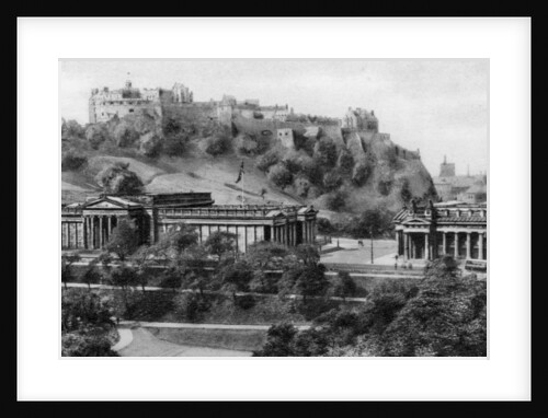 Edinburgh Castle and National Gallery, Edinburgh by Anonymous