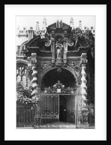 The porch of St Mary the Virgin Church, Oxford, Oxfordshire by Anonymous