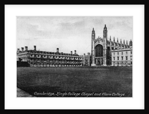 King's College Chapel and Clare College, Cambridge, Cambridgeshire by National Maritime Museum