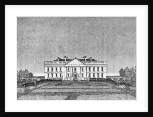 The president's house, north portico, USA by Anonymous