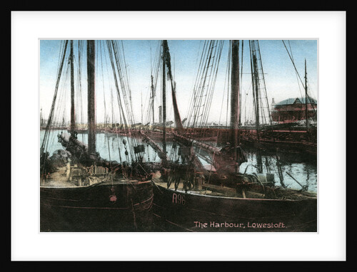 Lowestoft harbour, Suffolk by Anonymous