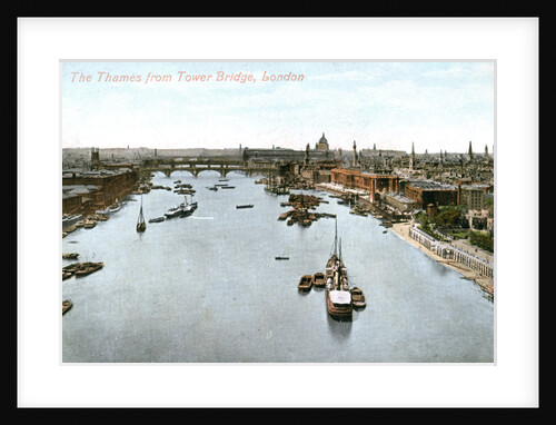 The River Thames, London by Valentine & Sons