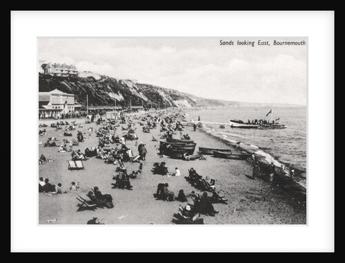 The beach at Bournemouth, Dorset by Anonymous