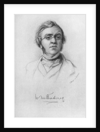 William Makepeace Thackeray, English novelist by A Weger