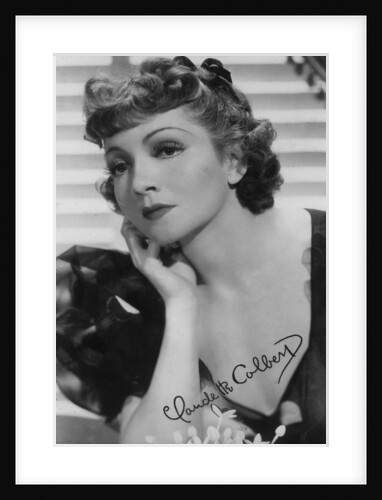 Claudette Colbert, American actress by Anonymous
