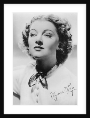 Myrna Loy (1905-1993), American actress by Anonymous