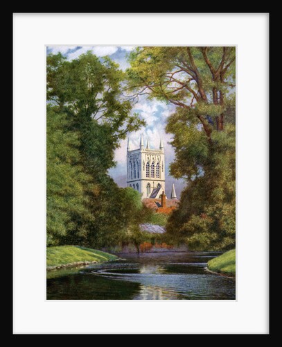 'St John's College Chapel', Cambridge by FC Varley