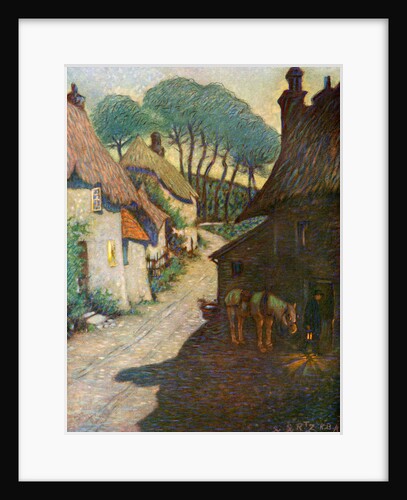 Thurlestone Village, South Devon by Edward Frederick Ertz