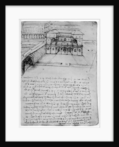 Plan for an ideal city by Leonardo Da Vinci