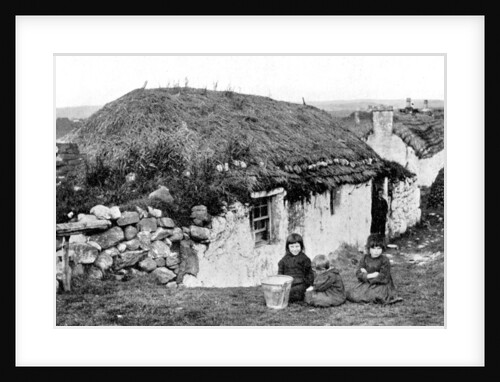 Crofters' houses, Stornoway, Lewis, Western Isles, Scotland by Valentine & Sons