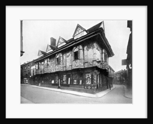 Ancient house, Ipswich, Suffolk, England by Valentine & Sons
