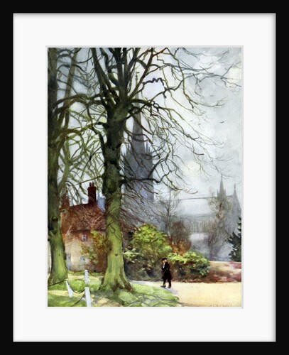 Salisbury Cathedral, Wiltshire by George F Nicholls