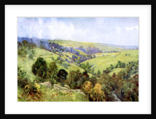 On the Hills near Harrogate, Yorkshire by George F Nicholls