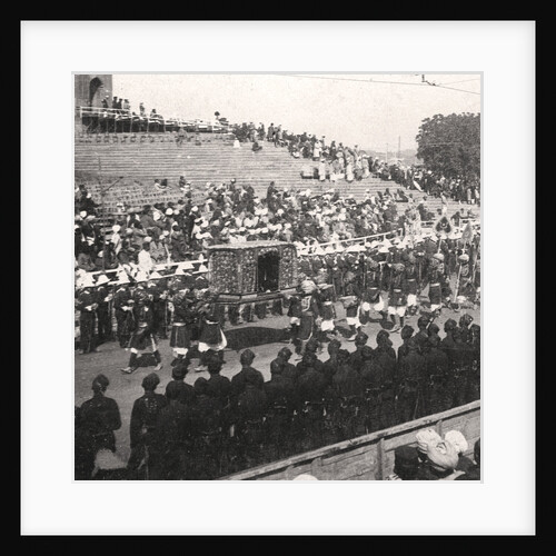 A state palanquin in a Royal procession, Delhi, India by HD Girdwood