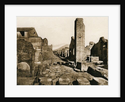 Strada Stabiana, Pompeii, Italy by Anonymous