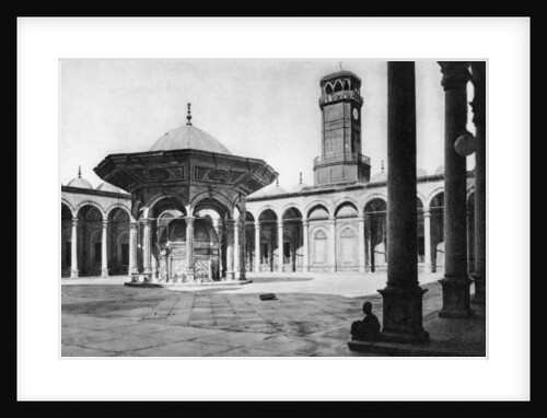 The courtyard of the Mosque of Muhammad Ali at the Saladin Citadel, Cairo, Egypt by Anonymous