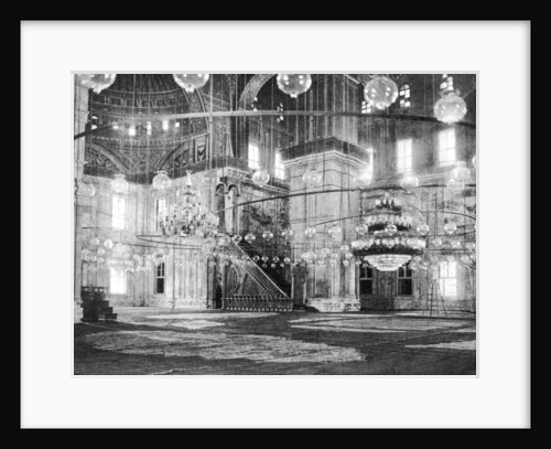 Inside the Mosque of Muhammad Ali at the Saladin Citadel, Cairo, Egypt by Anonymous