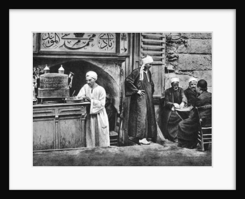 An Arabian coffee house, Cairo, Egypt by Anonymous