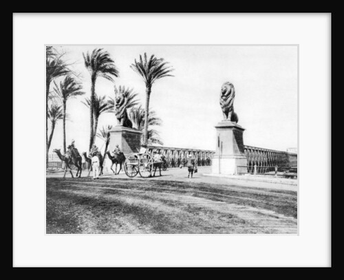 The Kasr-El-Nile Bridge, Cairo, Egypt by Anonymous