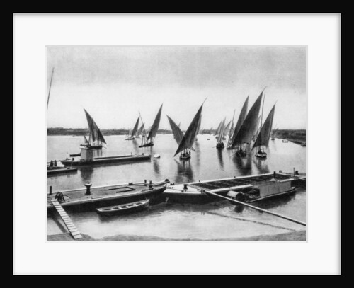 Boats on the Nile, Cairo, Egypt by Anonymous