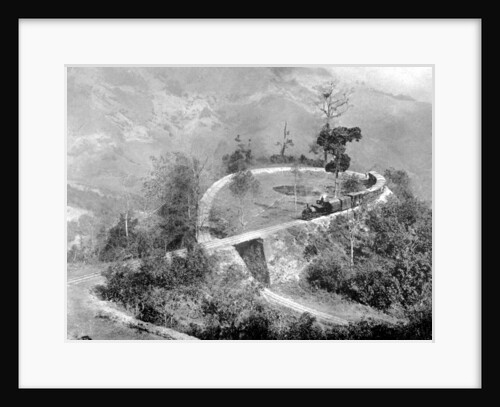 A single loop in the Darjeeling Himalayan Railway, India by Anonymous