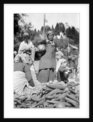 A food market in Darjeeling, West Bengal, India by Anonymous