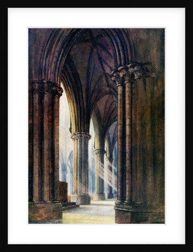 Interior of Lincoln Cathedral by FP Dickinson