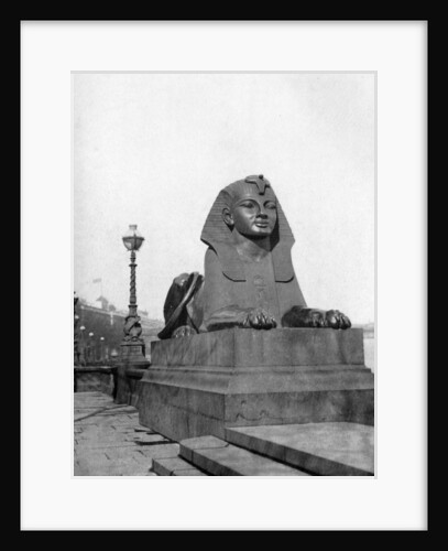 One of the sphinxes, Victoria Embankment, London by Anonymous