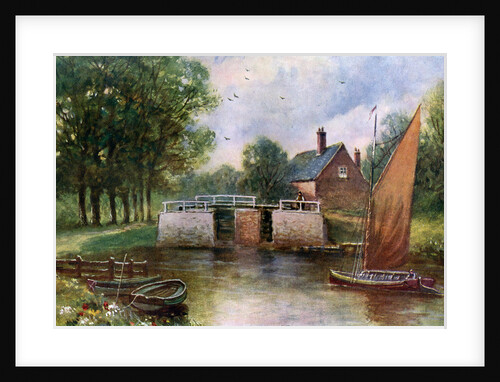 Coltishall Lock, Norfolk by John Harrap and Son