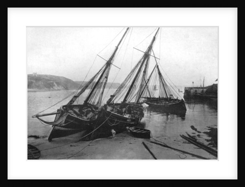 Boats in Tenby harbour, Pembrokeshire, Wales by National Maritime Museum