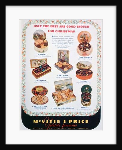 Advert for McVitie and Price biscuits by Anonymous