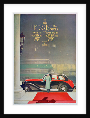 Advert for the Morris Big Six motor car by Anonymous
