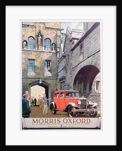 Advert for the Morris Oxford motor car by Anonymous