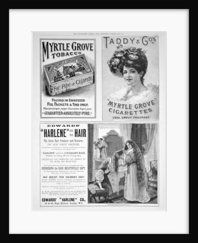 An advertising page in the Illustrated London News, Christmas number by Anonymous