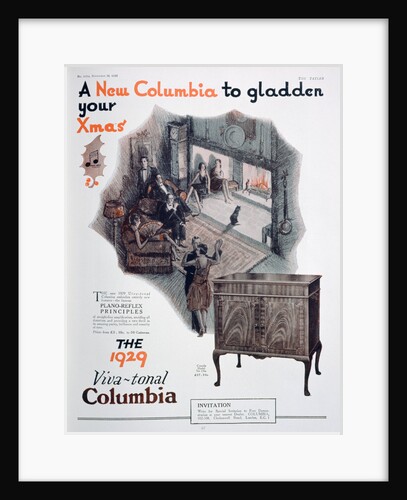 Christmas advert for Columbia gramophones by Anonymous