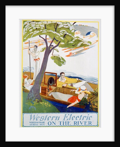 Advert for Western Electric Company wireless frame aerial sets by Anonymous