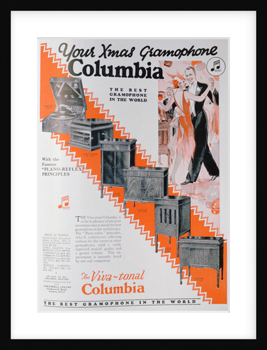 Christmas advert for Columbia Gramophones by Anonymous