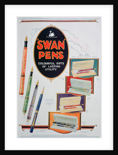 Advert for Swan pens by Anonymous