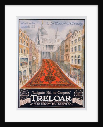 Advert for Treloar carpets by Anonymous