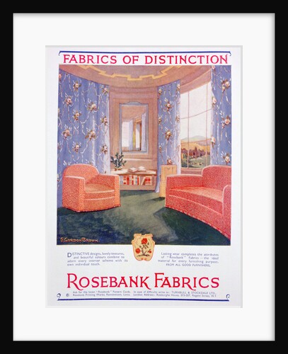 Advert for Rosebank Fabrics by Anonymous